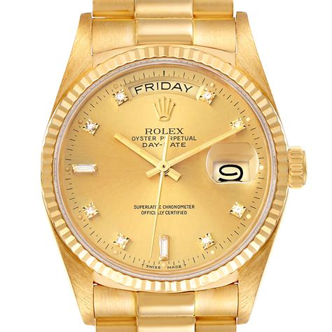 rolex gold watch men|rolex day date 40 yellow gold.